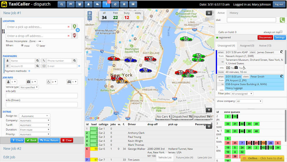 Taxi Dispatch Software Cloudbased system TaxiCaller