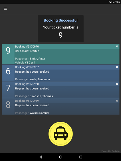 Express app booking complete